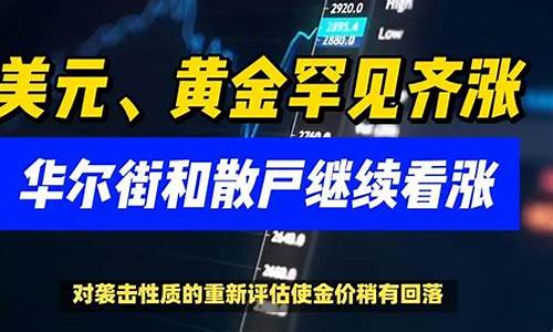 华尔街2024美黄金直播间喊单(华尔街谈黄金)