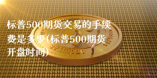 标普500期货交易的手续费是多少(标普500期货开盘时间)