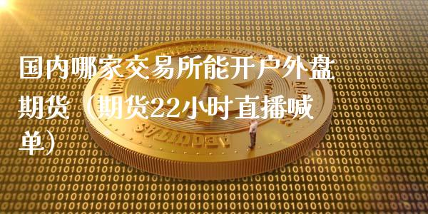 国内哪家交易所能开户外盘期货（期货22小时直播喊单）