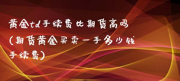 黄金td手续费比期货高吗(期货黄金买卖一手多少钱手续费)