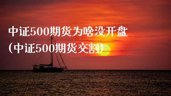 中证500期货为啥没开盘(中证500期货交割)