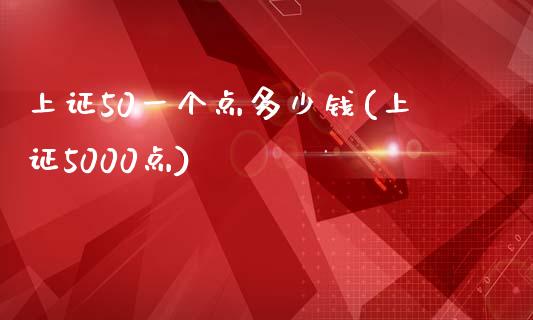 上证50一个点多少钱(上证5000点)