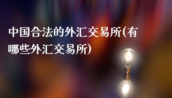 中国合法的外汇交易所(有哪些外汇交易所)