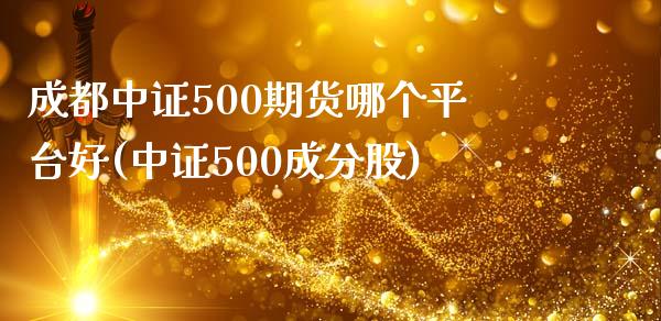 成都中证500期货哪个平台好(中证500成分股)