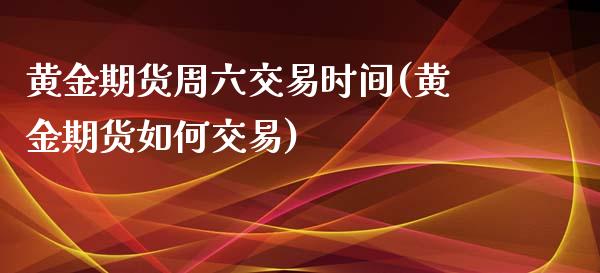 黄金期货周六交易时间(黄金期货如何交易)