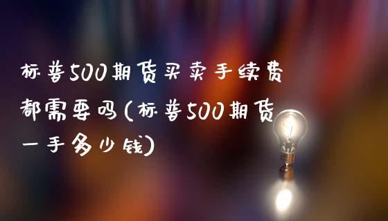 标普500期货买卖手续费都需要吗(标普500期货一手多少钱)