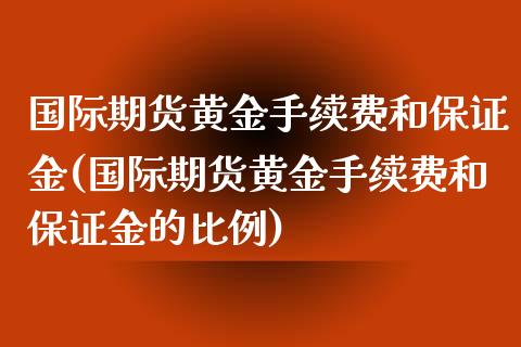 国际期货黄金手续费和保证金(国际期货黄金手续费和保证金的比例)