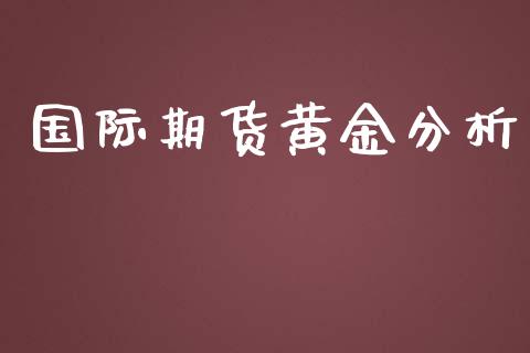 国际期货黄金分析