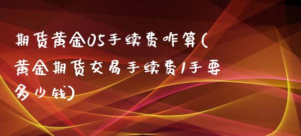 期货黄金05手续费咋算(黄金期货交易手续费1手要多少钱)