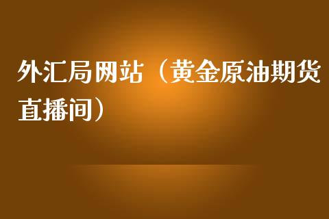 外汇局网站（黄金原油期货直播间）