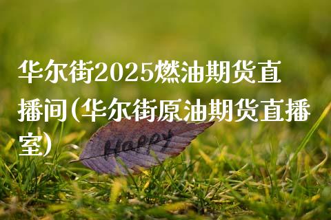 华尔街2025燃油期货直播间(华尔街原油期货直播室)