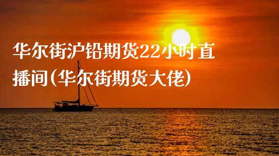 华尔街沪铅期货22小时直播间(华尔街期货大佬)