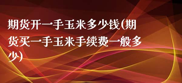 期货开一手玉米多少钱(期货买一手玉米手续费一般多少)