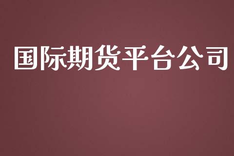 国际期货平台公司